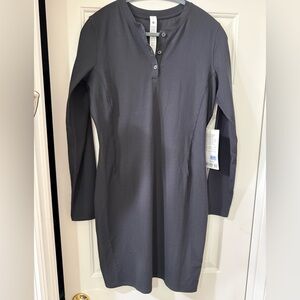 lululemon athletica All Aligned Long Sleeve Henley Dress - Size 12 NWT